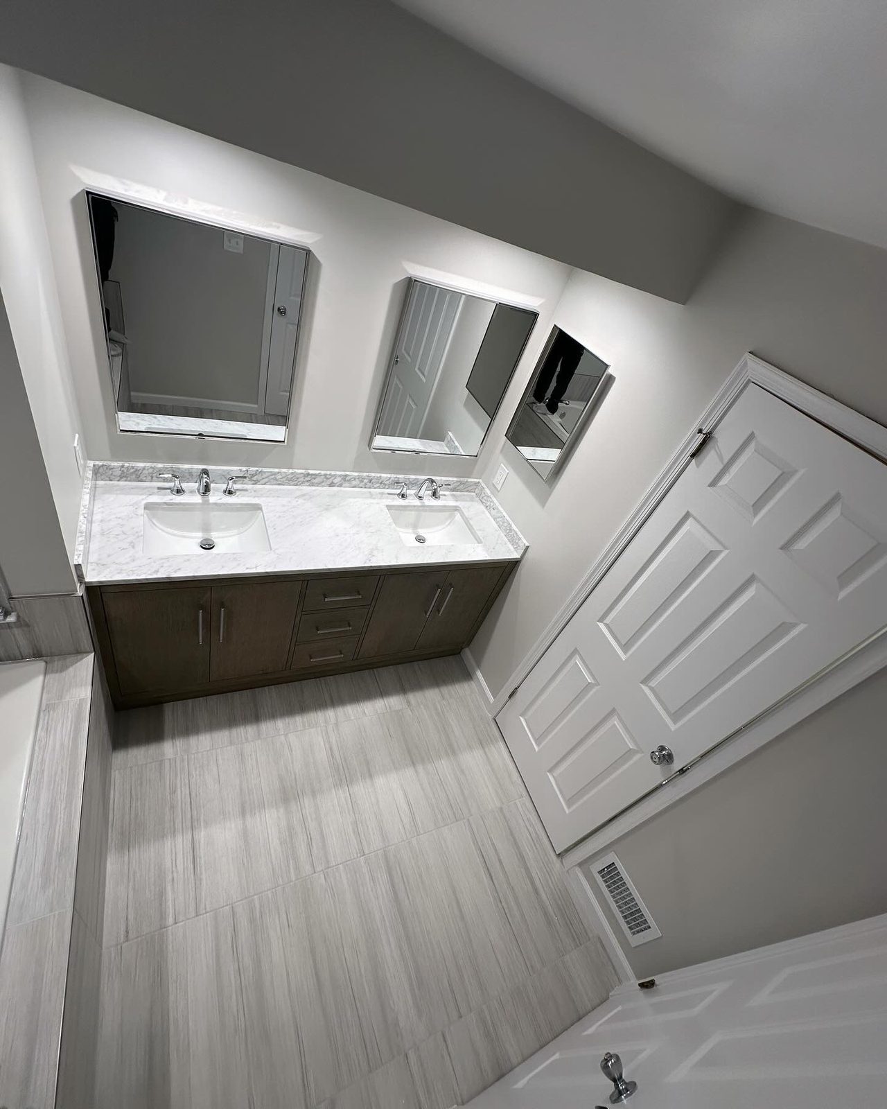 Bathrooms project by A J Lopez Services in the DMV